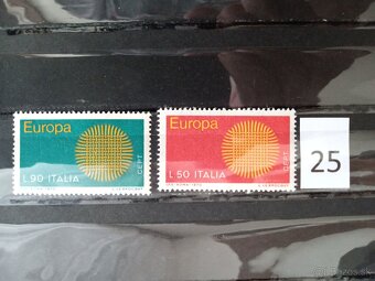 Poštové známky č.713 -Európske známky - štáty - 5