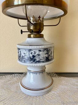 Stolná petrolejová lampa s cylindrom Wallendorf V-44cm - 5