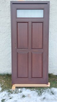 Drevená Garážová brána + vchodové dvere - 5