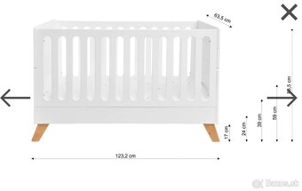 Detska postielka HOPPA + matrac - 5