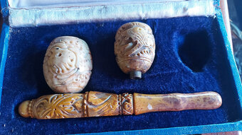 Predám starožitnú Pipu polodrahokam - 5