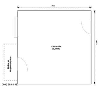 Rekonštruované priestory - 35 m2 - v centre - 5