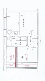 Na predaj  2 izbový byt v centre Nitry,pri Mlynoch - 5