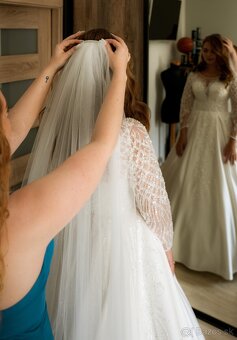 princeznovské svadobné šaty - 5