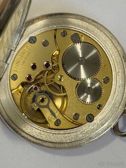 Longines vreckové hodinky strieborné - 5