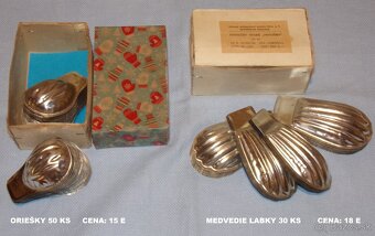 RETRO FORMIČKY, KOŠÍČKY, ORIEŠKY, VYKRAJOVAČKY, TRUBIČKY - 5
