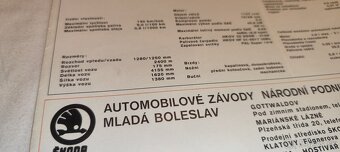 ŠKODA 110LS rozkládací prospekt Š110 LS - 5