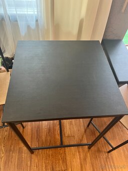 Barový stolík + 2 barové stoličky IKEA SANDSBERG - 5