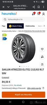 NOVÉ letné 215/65 R17 DOT5124 - 5