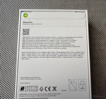 iPhone 17 Pro 256GB - NOVY - NEROZBALENY - 5
