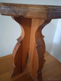 Predám - masív stolík so stoliťkami - 5