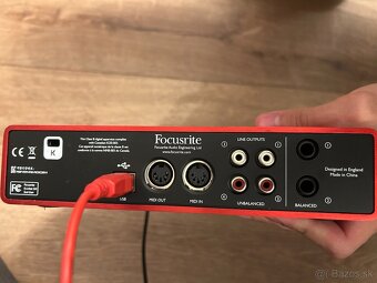 SET na nahrávanie audia (RODE FOCUSRITE + doplnky) - 5