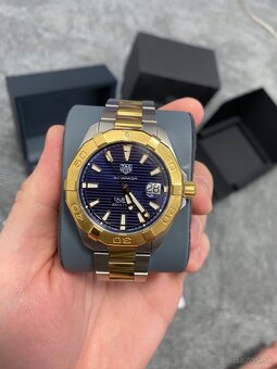 LUXUSNE HODINKY TAG HEUER AQUARACER CALIBRE 5 18kZLATY BEZEL - 5