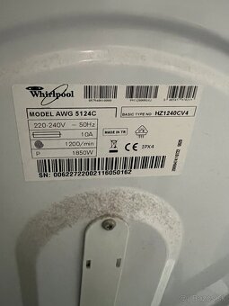 Predám práčku Whirlpool AWG 5124C - 5