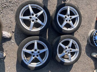 Borbet 5x100 R16 7J ET38 + 215/45R16 letné pneu - 5