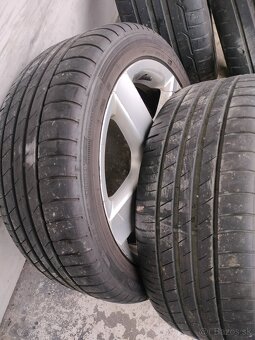 4ks alu disky orig. Vw 5x112 R17 pneu 225/45 R17 4mm - 5
