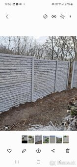 Betónové ploty, výroba, montáž - 5