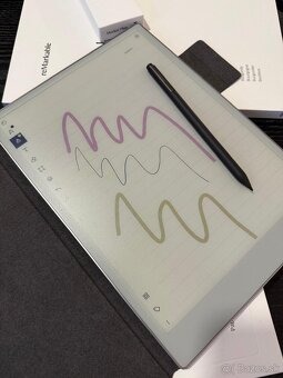 reMarkable Paper Pro (Farebný) + Marker Plus + Burgundy Foli - 5