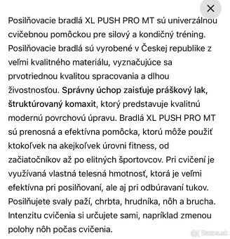 Push Pro MT Posilovacie bradlá 2021 - 5