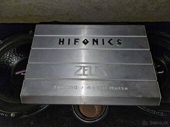 Predám autoaudio – subwoofery, zosilňovače + kapacitor - 5