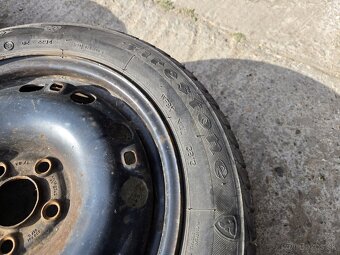 Plechové disky 5x100 + zimné pneu 185/55r15 - 5