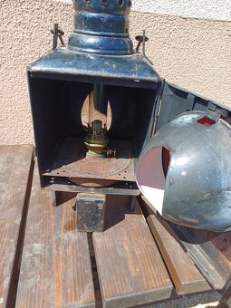 Stara železničiarska lampa - 5