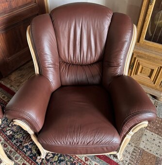 Luxusní italská kožená sedací souprava 3+1+1, 4334 - 5