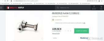 Plynový horák Buderus 22kW - 5