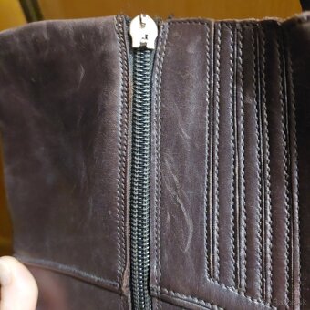 Čižmy kožené vysoké Högl - 5