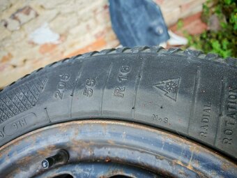 VW PLECHÁČE 5X112 SO ZIMNÝMI PNEU KLEBER HP3 205/55 R16 - 5