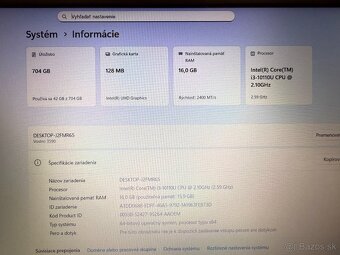 Notebook Dell Vostro 3590 i3-10110U / 16GB / SSD+HDD - 5