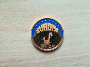 séria ECU EUROPA - pozlátené, Proof minci - 5