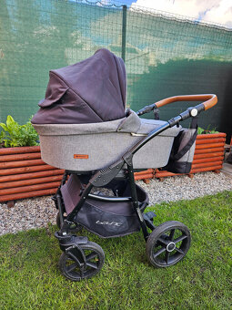 Kočík 2v1 RIKO antracit + autosedačka + Isofix základňa - 5