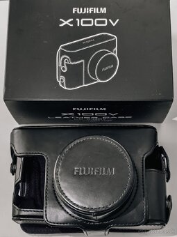 Fujifilm X100V čierne kožené púzdro - 5
