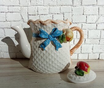 Trojsúprava s motívom ovocia na čaj - 5