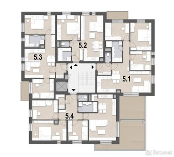 Veľkometrážny 2 izbový byt s komorou, /62,79 m2/, na predaj - 5