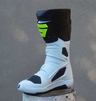 Topánky čižmy SHOT biele žlté fluo čierne - 5