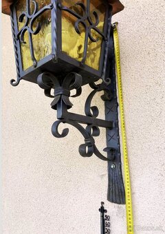 Kované železné nástenné svetlo do exteriéru - 5