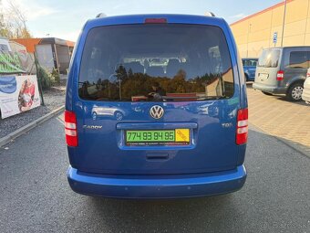 ► VW CADDY MAXI 1,6 TDI - 75 kW, 7 MÍST, PARK. SENZORY ◄ - 5
