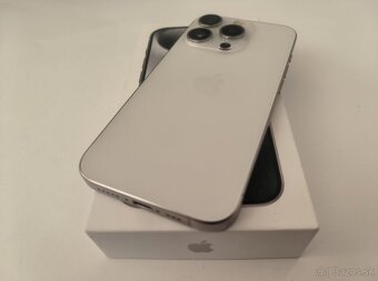 apple iphone 15 PRO 128gb White Titanium / Batéria 100% - 5