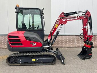 minibager Yanmar SV26 rýpadlo (3 ton) + tiltrotátor rototilt - 5