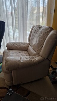 Relaxačné kožené kreslo - 5