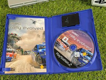 Sony Playstation 2, 1 ovládač, volant, 8MB karta, 2 hry - 5