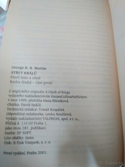 George R. R. Martin: Střet králů 1, 2, Píseň ledu a ohné - 5