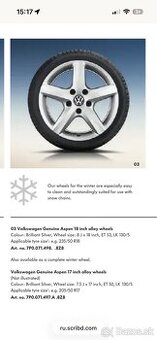ALU disky 5x112 R18 OEM VW Borbet - 5