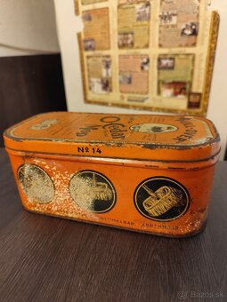 Plechova starožitný doza - 5