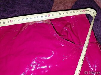 Červene lakovane nohavice - 5