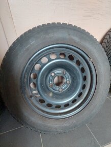 Plechové disky 5x100 r15 + zimné pneu - 5