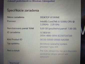 predám HP elitebook 820 G2 ,Intel® Core™ i5 ,8gb ram ,ssd - 5