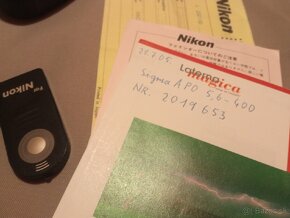 Nikon F80 + objektívy Sigma a soligor + porst fotoaparát - 5